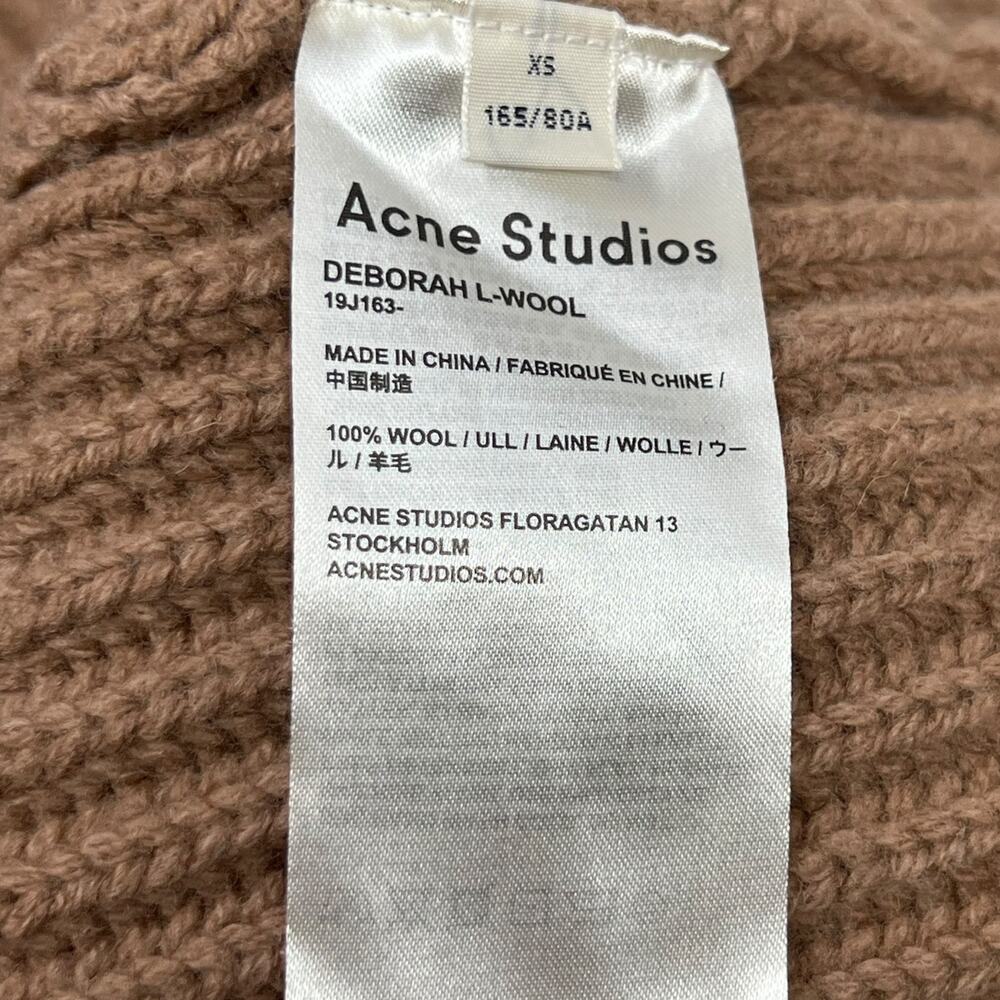 Acne Studios Deborah 100% Wool V-Neck Sweater Size XS - Picture 5 of 8
